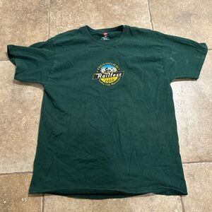 Rail fest green tee
